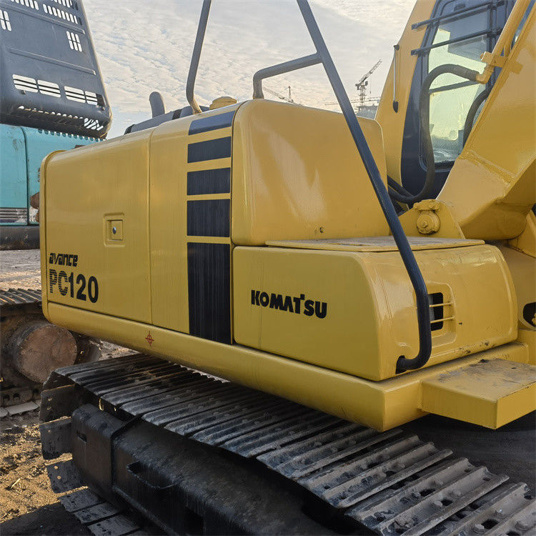 Excavadora usada de 12 toneladas de alta qualidade Japão Importado Komatsu Pc 120 Excavadora de rastreamento com horas de trabalho mais curtas