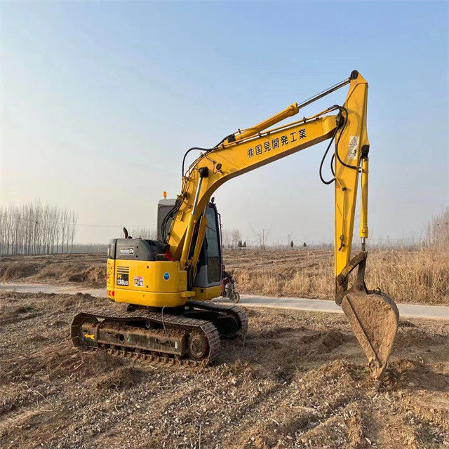 13.8 toneladas de uso Japão importado Komatsu pc 138US escavadeira de raspador com alta qualidade e curto tempo de trabalho pronto para venda