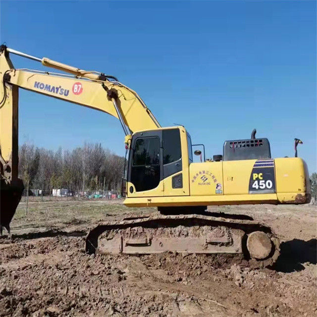 45 toneladas quase nova máquina de escavadeira de raspador importada do Japão usada para renovação Komatsu pc 450-7