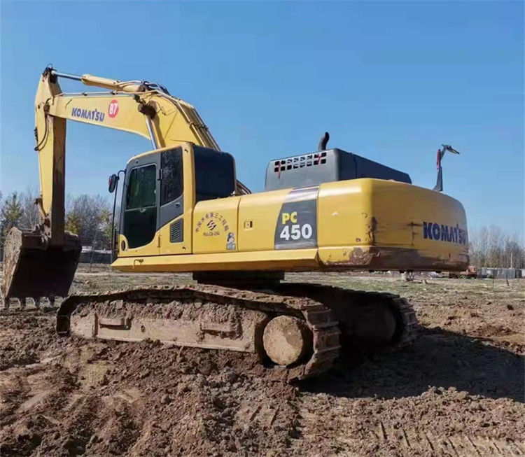 45 toneladas quase nova máquina de escavadeira de raspador importada do Japão usada para renovação Komatsu pc 450-7