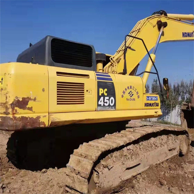 45 toneladas quase nova máquina de escavadeira de raspador importada do Japão usada para renovação Komatsu pc 450-7