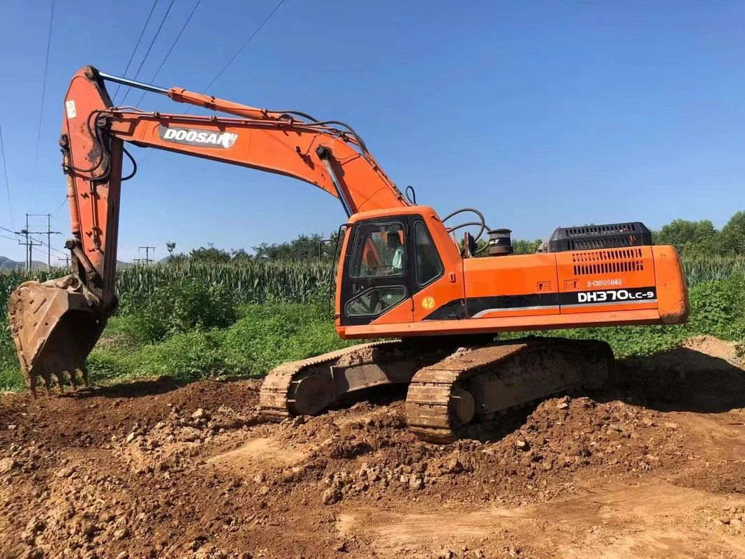 Excavadora de 37 toneladas pronta para o trabalho e experiente usada da Coreia importada DOOSAN DH370LC-9 em boas condições