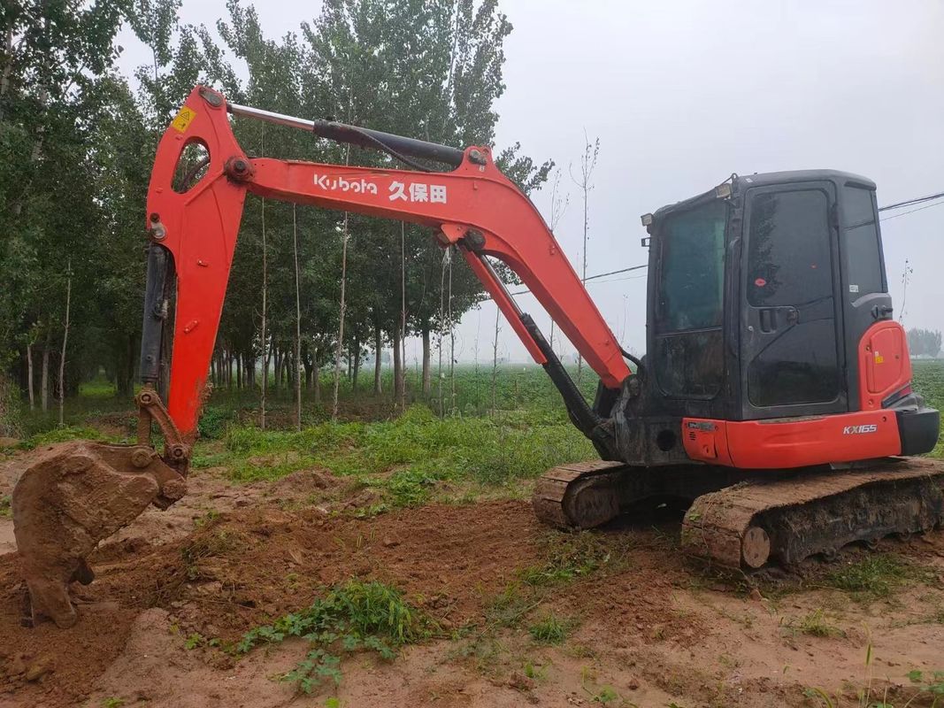 Máquina de escavadeira Kubota Mini Kubota Kx165 Máquina de escavadeira Usada Peso 5,54t