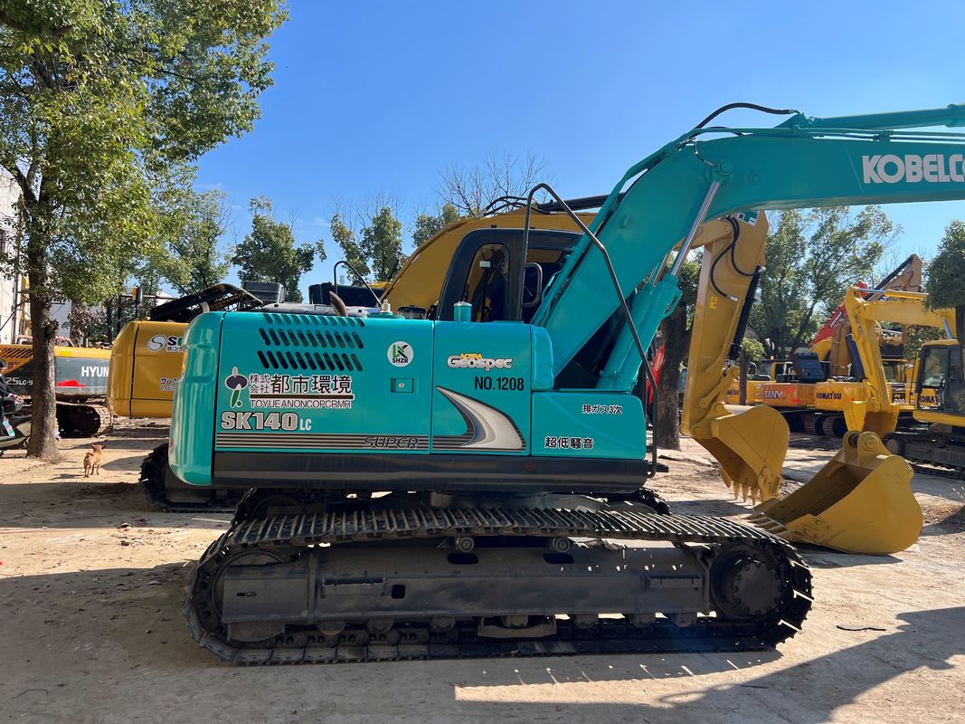 Excavadora de segunda mão Kobelco Sk140lc 8 Crawler Excavadora guindaste Peso 13,3t