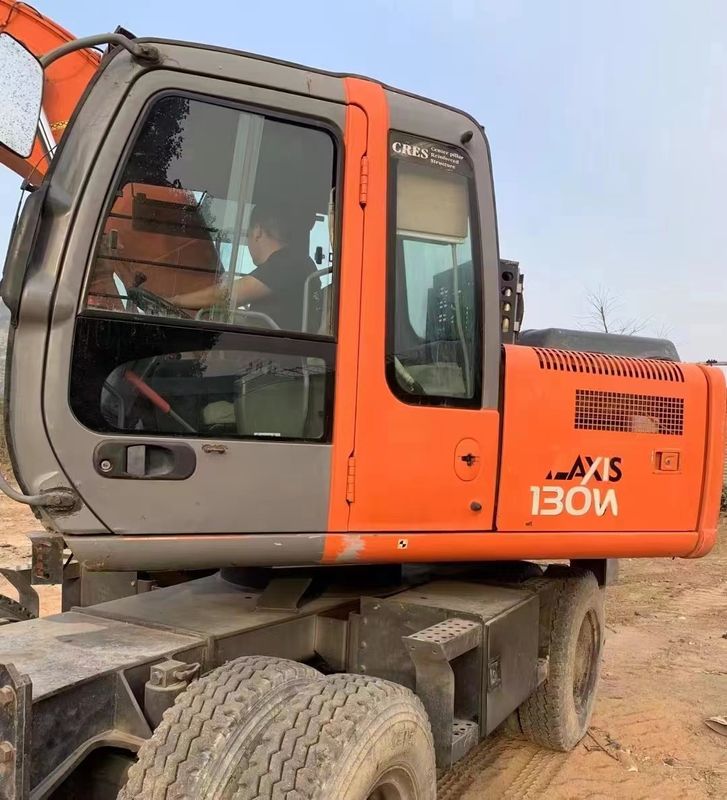 14 toneladas Japão importado 90% novo Hitachi ZX 130W Usado Roda escavadeira com alta qualidade e melhor desempenho para venda