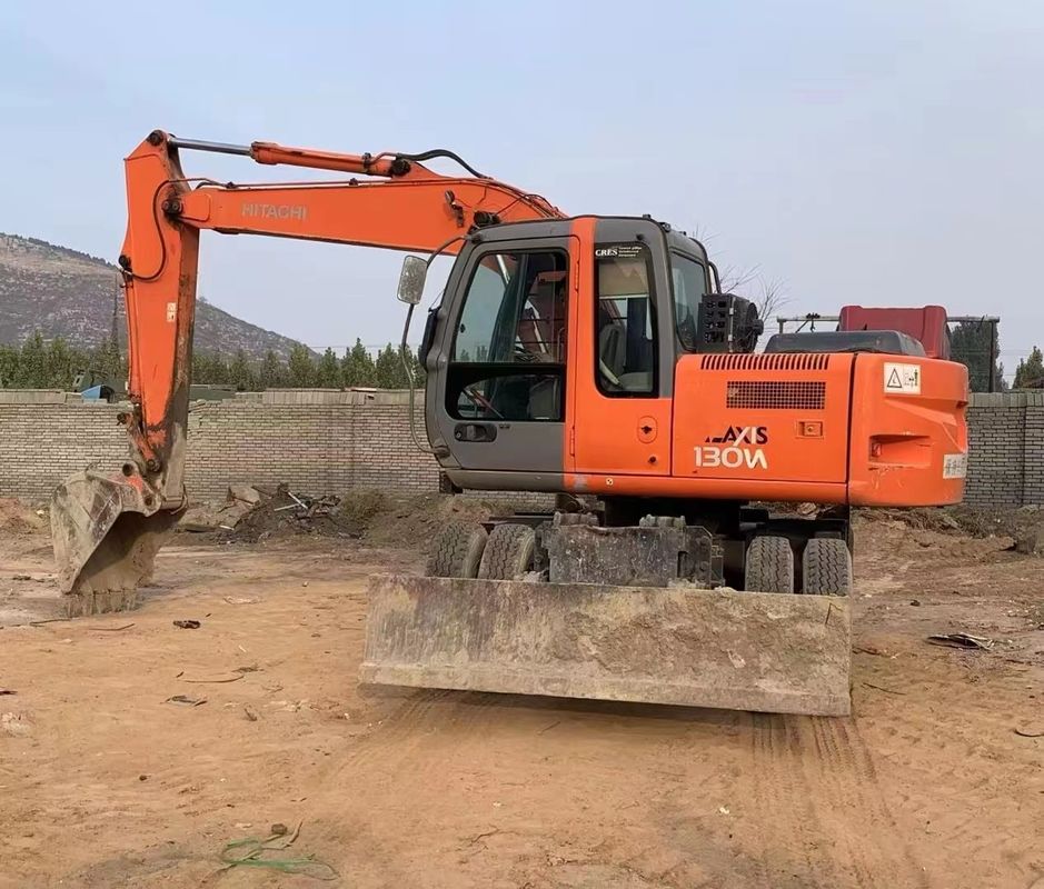 14 toneladas Japão importado 90% novo Hitachi ZX 130W Usado Roda escavadeira com alta qualidade e melhor desempenho para venda