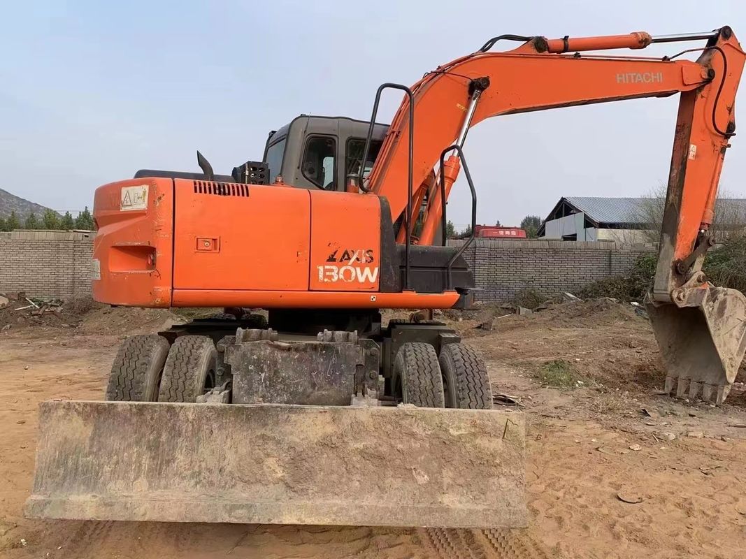 14 toneladas Japão importado 90% novo Hitachi ZX 130W Usado Roda escavadeira com alta qualidade e melhor desempenho para venda