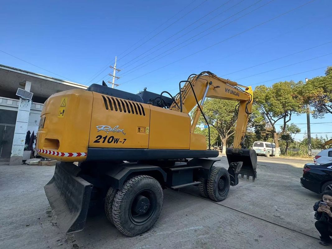 21.2 toneladas Hyundai 210W-7 Excavadora de rodas usadas Capacidade de balde 1,34m3