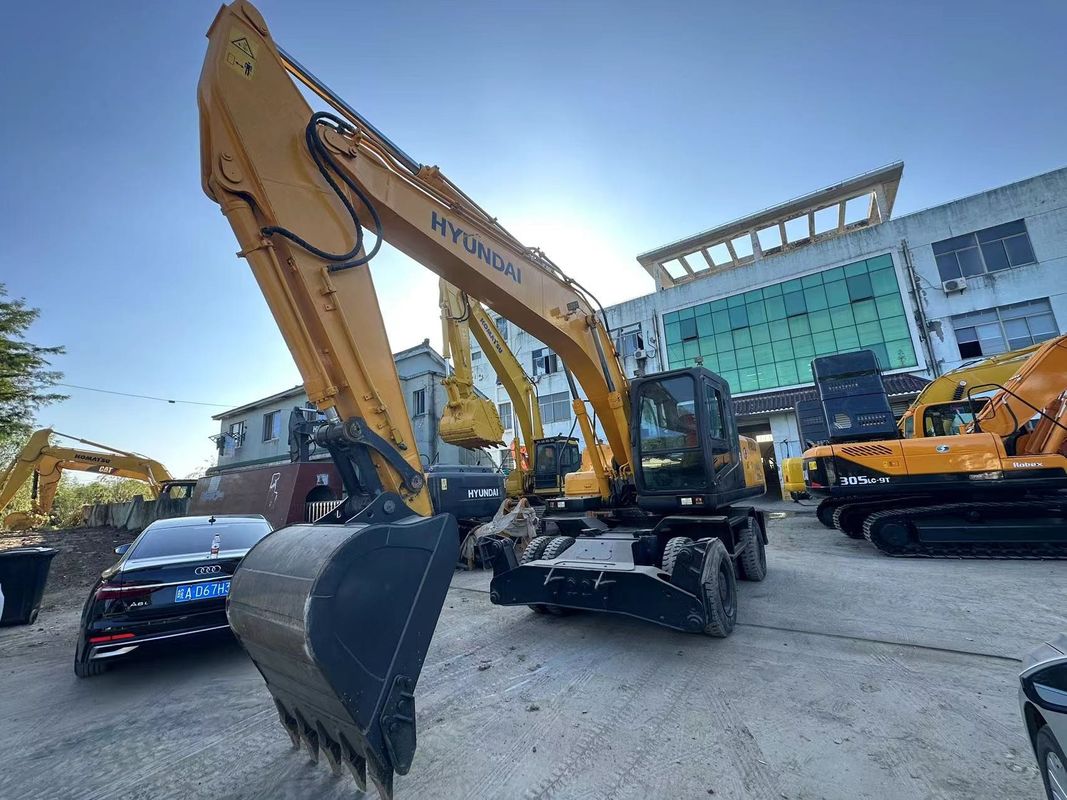 21.2 toneladas Hyundai 210W-7 Excavadora de rodas usadas Capacidade de balde 1,34m3