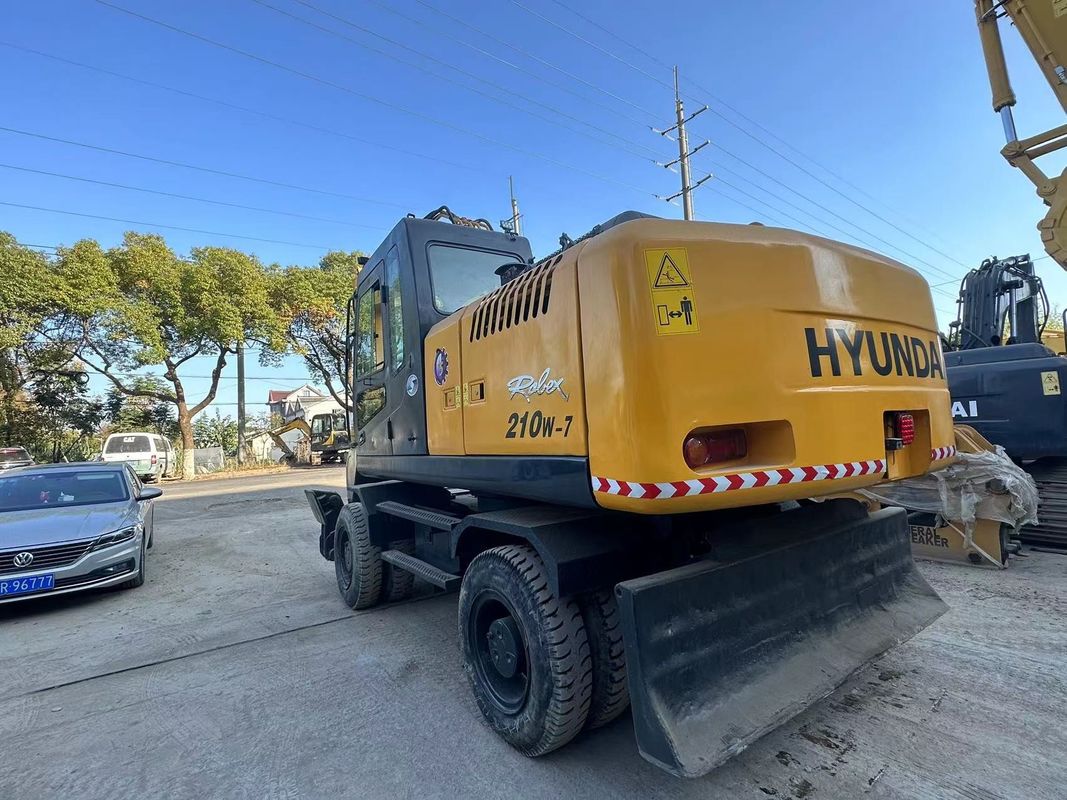 21.2 toneladas Hyundai 210W-7 Excavadora de rodas usadas Capacidade de balde 1,34m3