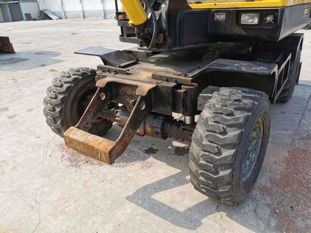 6 toneladas prontas para trabalhar Coreia Importado Hyundai R60-7 Usado Excavator de Roda
