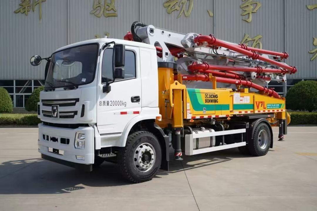6×4 ou 8×4 drive pronto para trabalhar XCMG. HB37A 37 m caminhão de bomba de concreto para entrega de concreto e derramamento