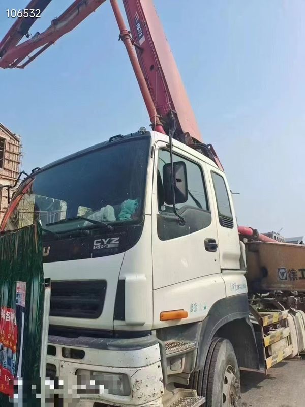 6×4 ou 8×4 drive pronto para trabalhar XCMG. HB37A 37 m caminhão de bomba de concreto para entrega de concreto e derramamento