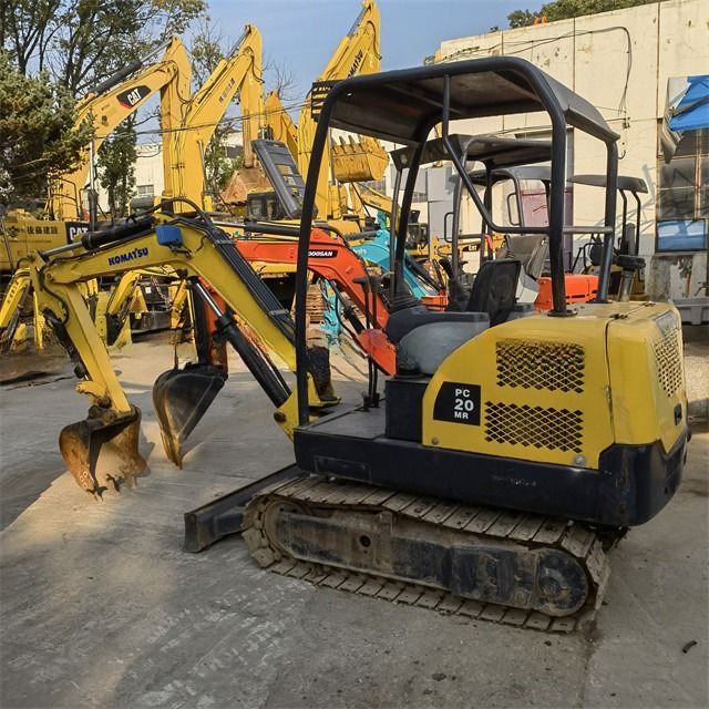 2 toneladas Usado Japão Komatsu PC 20 MR Excavadora de rastreamento com horas de trabalho baixas e ideal