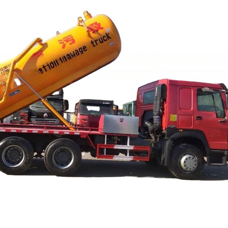 Euro 3 336hp Usado Howo 6*4 camião de vácuo 10 cbm camião de sucção de esgoto em boas condições