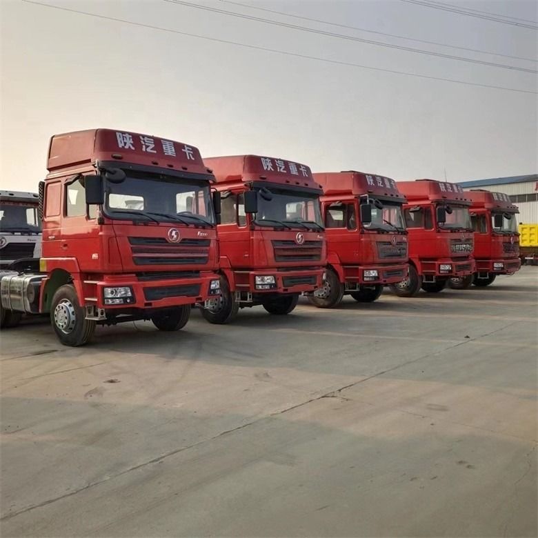 6*4 Tractor de camião usado Shacman com sistema eletrônico de controlo de estabilidade e ecrã táctil