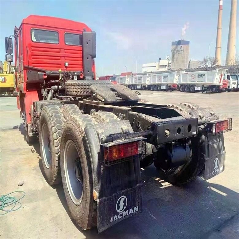 6*4 Tractor de camião usado Shacman com sistema eletrônico de controlo de estabilidade e ecrã táctil