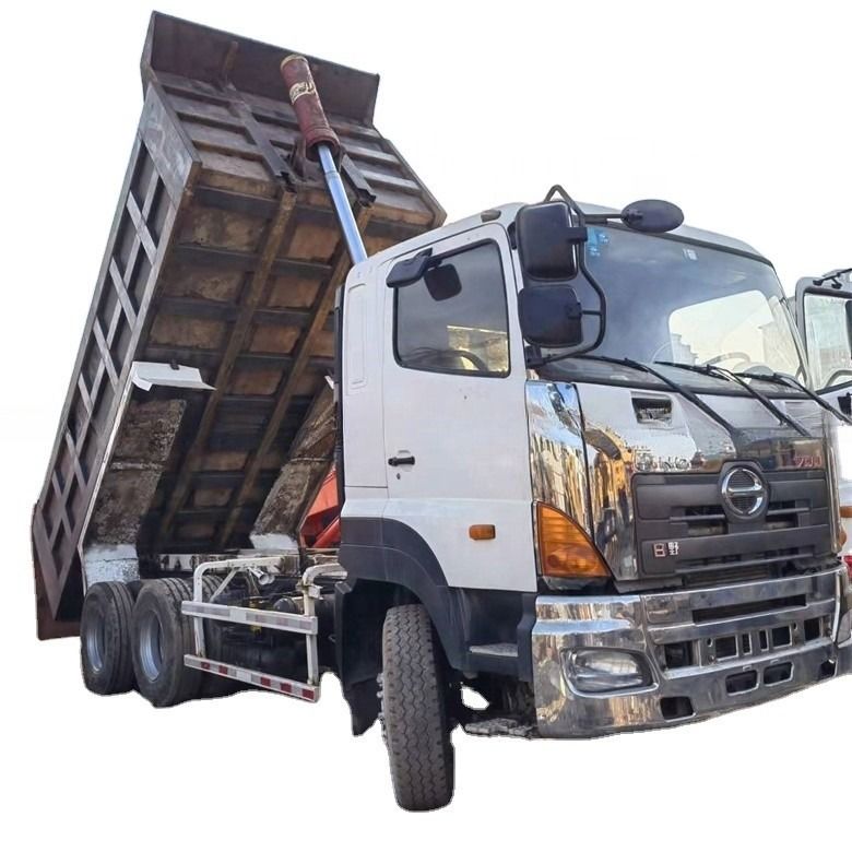 Sistema multimídia usado HINO 6*4 camião de descarga pesado 700 para construção pesada