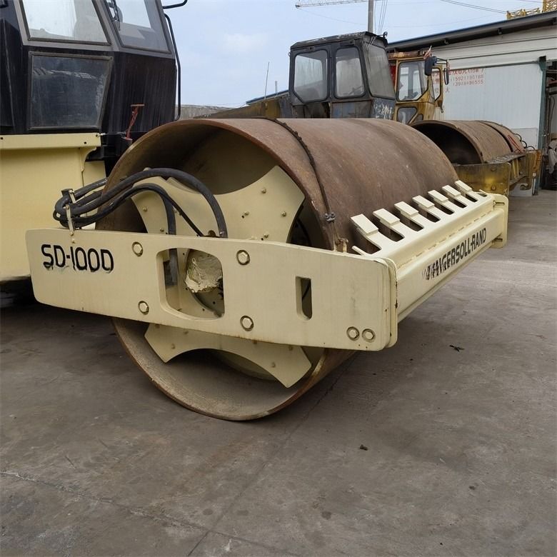 América Importação Original Ingersoll-Rand SD100 Máquinas de Estradas Usadas Roller de Tambor Único