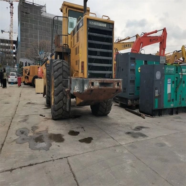Construção 12 toneladas usado Komatsu WA600-3 Carregador de rodas 600 Modelo Carregador de cabeça frontal pesado WA600-6