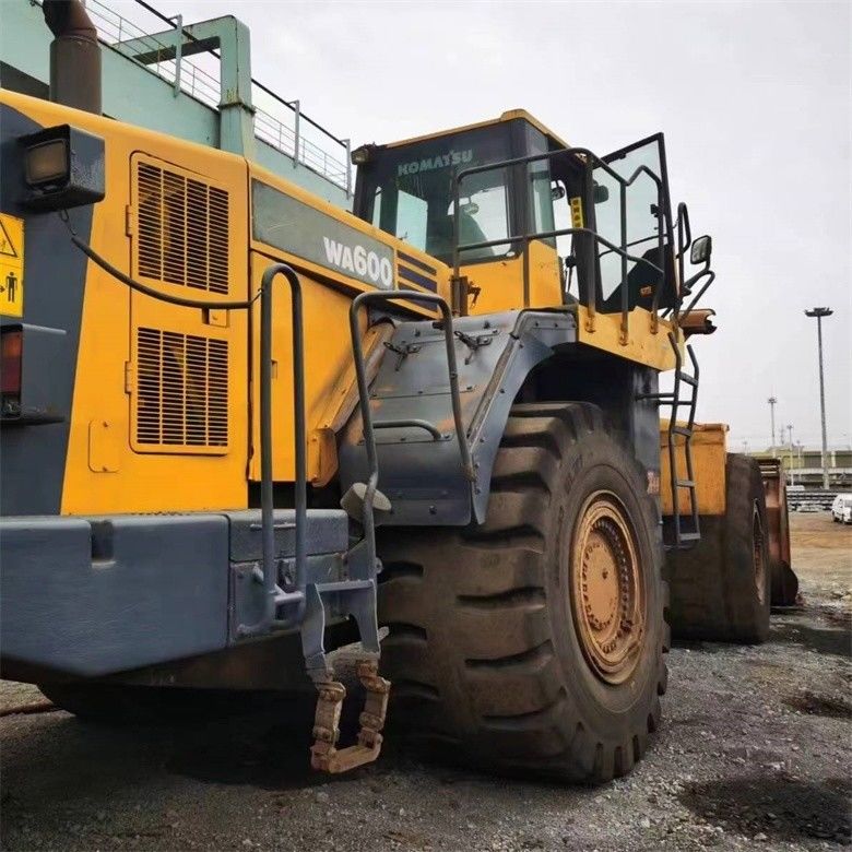 Comércio a retalho WA600-6 Carregador de rodas usado Komatsu WA600-3 Carregador de segunda mão em boas condições