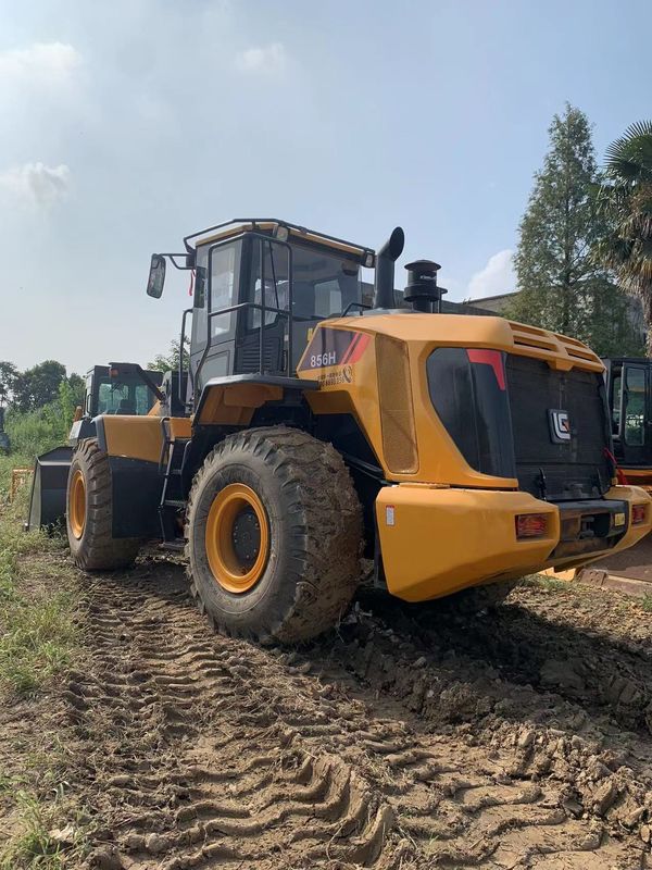 Liugong 856H carregador de rodas de 5 toneladas 6 cilindros 1,8-5,6 m3 Capacidade de balde por 1 ano