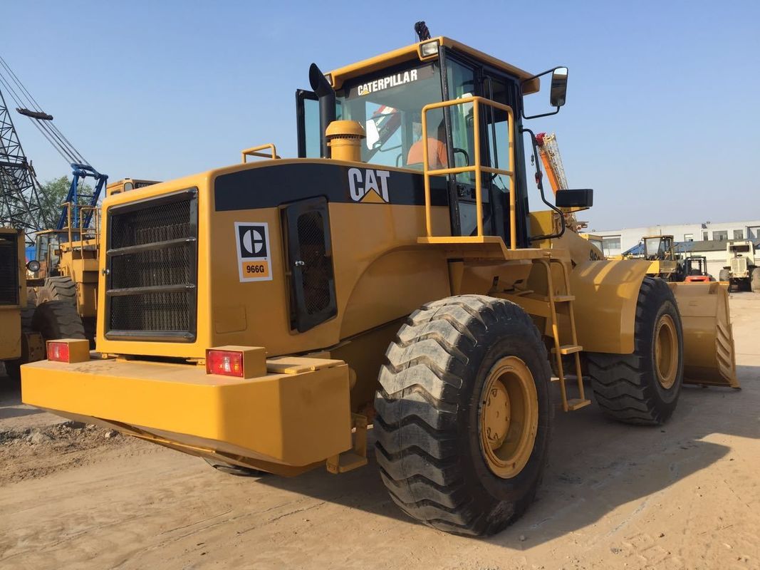 Carregador de rodas Cat 966G usado acessível, com motor de balde de 5,5 m3 e Caterpillar