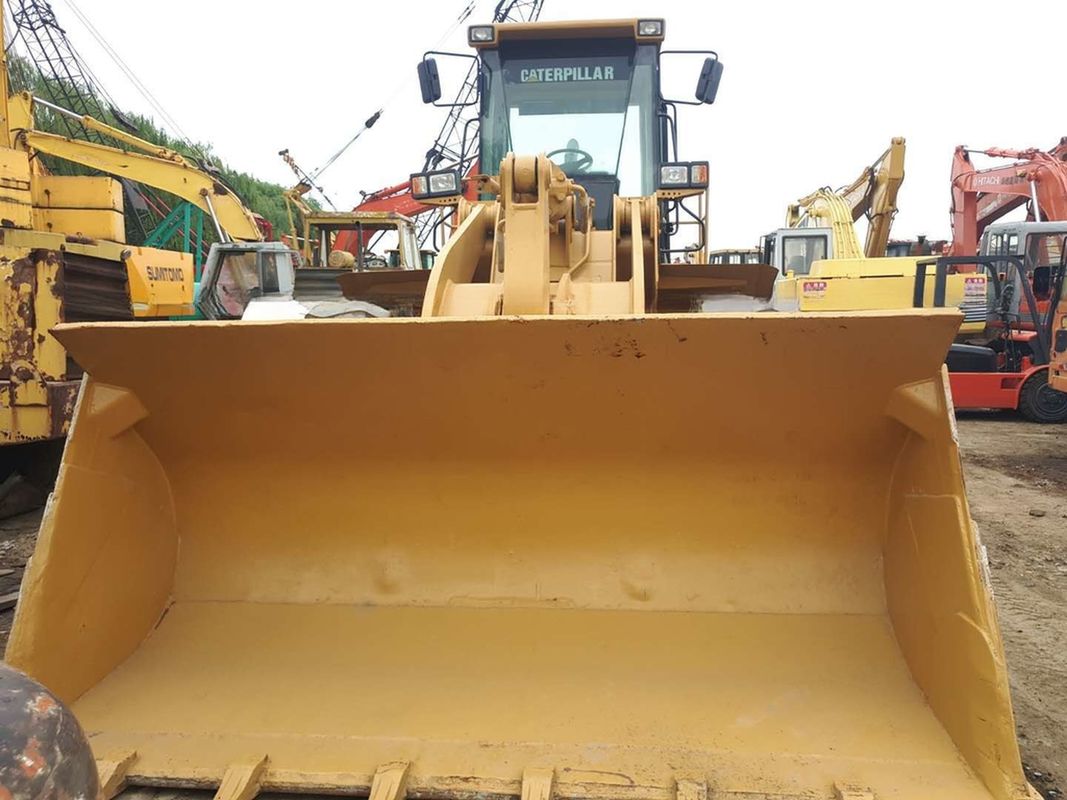 Carregador de rodas Cat 966G usado acessível, com motor de balde de 5,5 m3 e Caterpillar