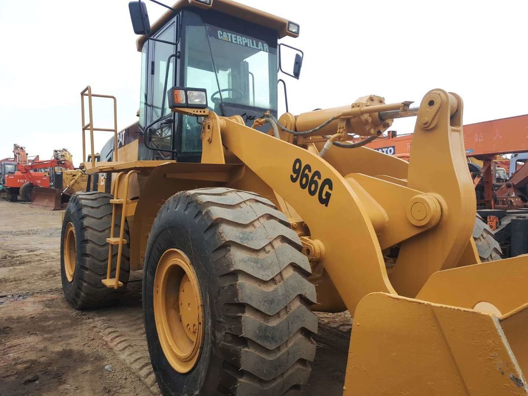 Carregador de rodas Cat 966G usado acessível, com motor de balde de 5,5 m3 e Caterpillar