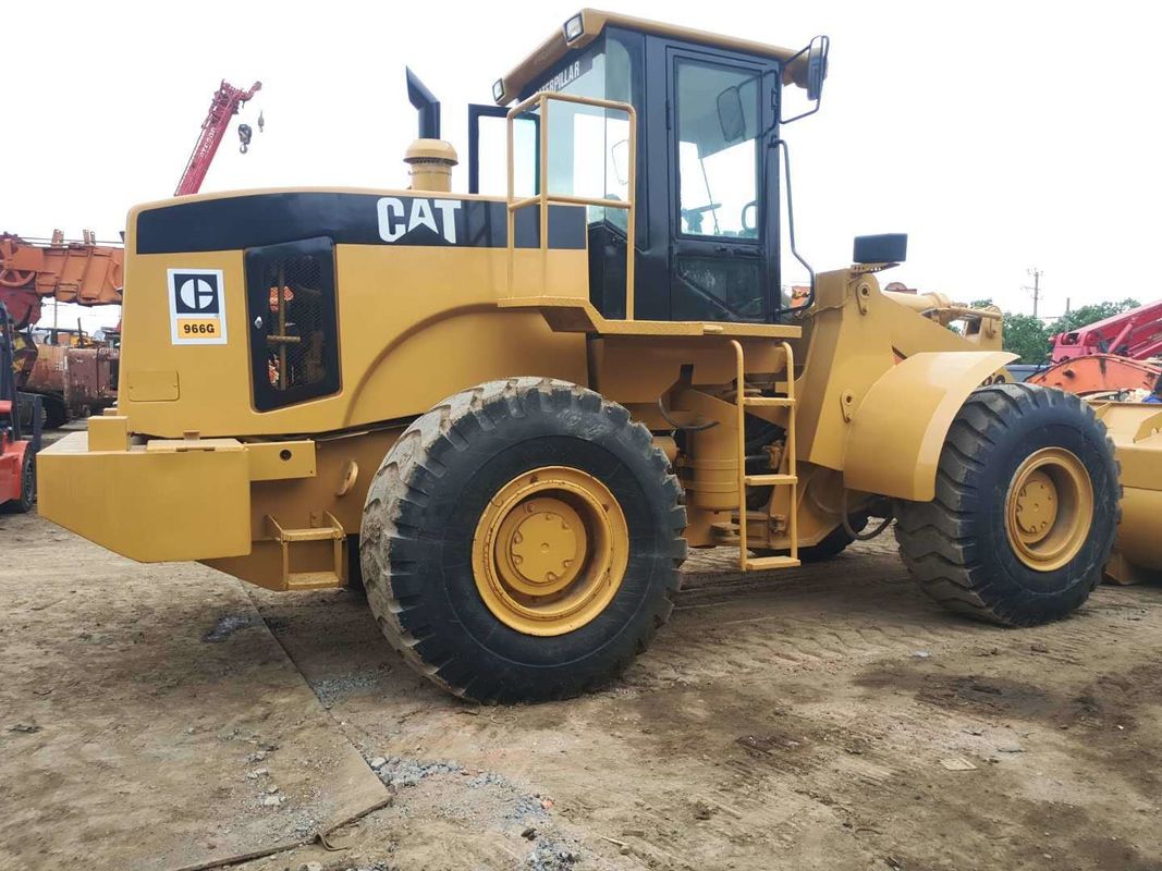 Carregador de rodas Cat 966G usado acessível, com motor de balde de 5,5 m3 e Caterpillar