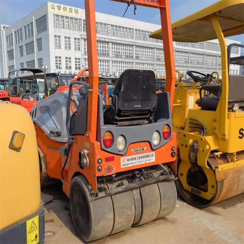 2.5 Ton Usado Hamm Roller Compactor HD35VT na cor original com força excitante de 28KN