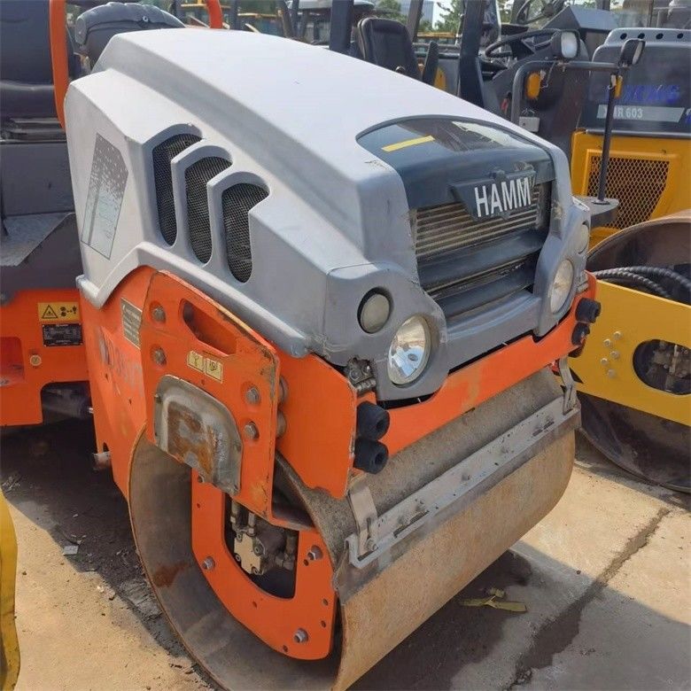 2.5 Ton Usado Hamm Roller Compactor HD35VT na cor original com força excitante de 28KN