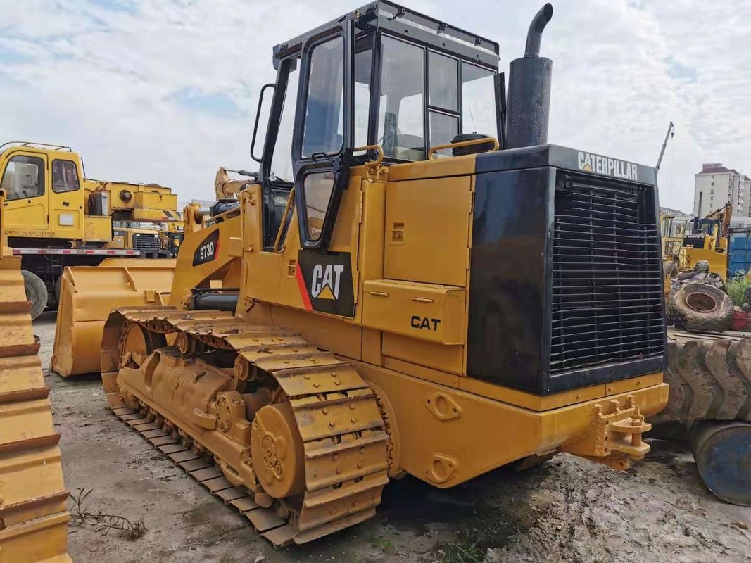 Carregador de rodas usado no Japão para operações de tipo suave e móvel CAT 973