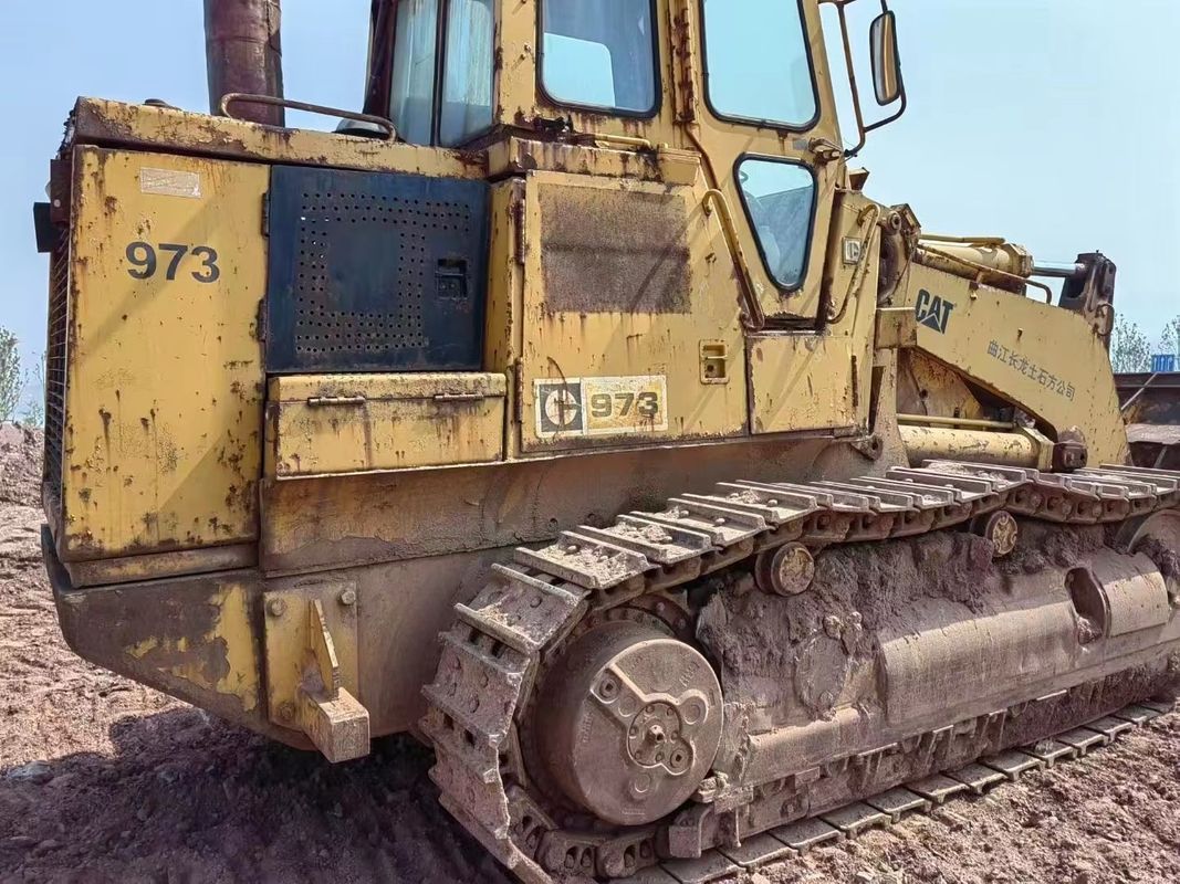 Carregador de rodas usado no Japão para operações de tipo suave e móvel CAT 973