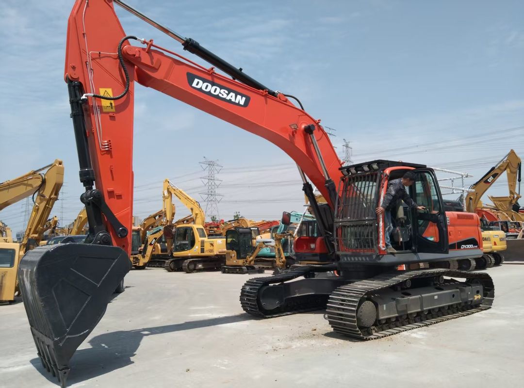 Excavadora de rastreamento DOOSAN usada DX300LC-9C Altura de transporte 3.475M Alto desempenho