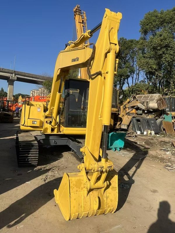 Excavadora KOMATSU PC60-7 de segunda mão Equipamento de escavação de escavadoras de trilhos