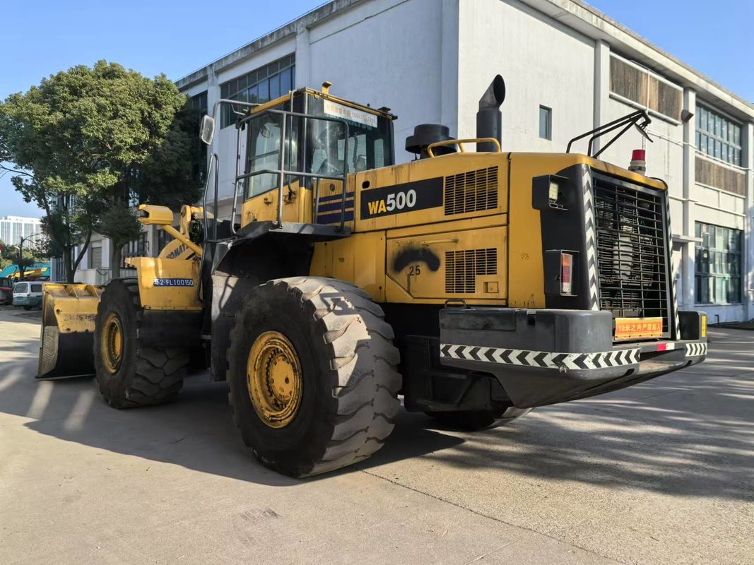 Carregador de rodas usado Komatsu WA500-6 Carregador frontal pesado exportado da China