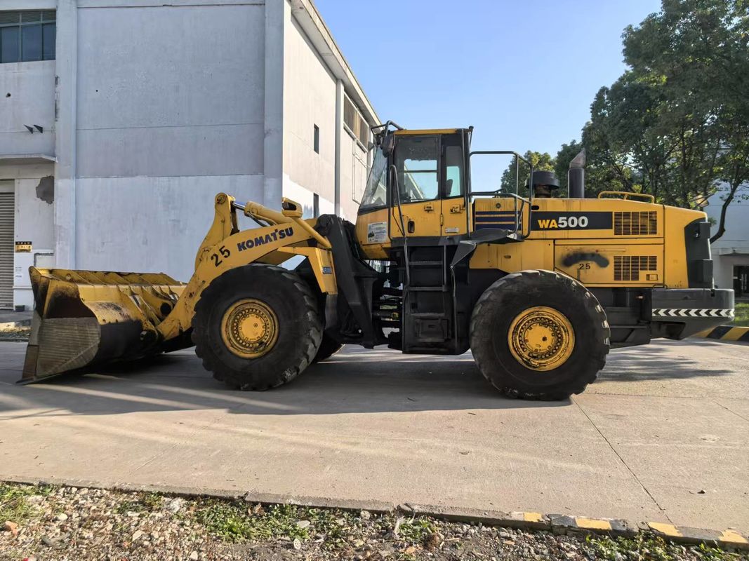 Carregador de rodas usado Komatsu WA500-6 Carregador frontal pesado exportado da China