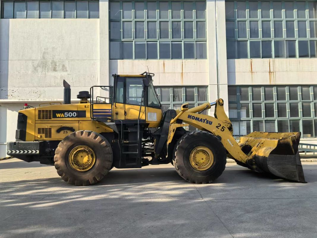 Carregador de rodas usado Komatsu WA500-6 Carregador frontal pesado exportado da China