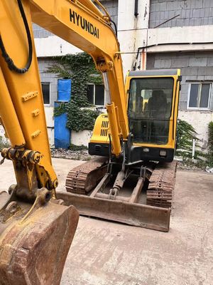 Hyundai R60 usado Capacidade do balde Max. 0.18 M3 5.6m comprimento de transporte